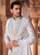 Groom Wear Designer Anarkali Style Sherwani